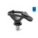 Soporte para caña con seguro Delphin LOX / 1x soporte +2x goma